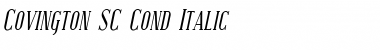 Covington SC Cond Italic Font