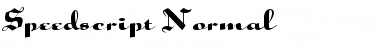 Speedscript Normal Font
