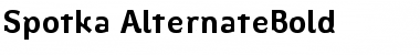 Spotka AlternateBold Regular Font