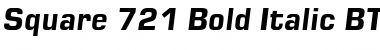 Square721 BT Bold Font