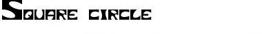Download Square circle Font
