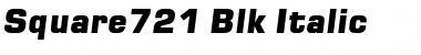 Square721 Blk Italic Font