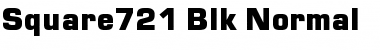 Square721 Blk Normal Font