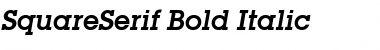 SquareSerif Bold Italic Font