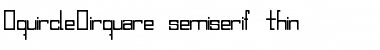 SquircleCirquare semiserif  thin Font