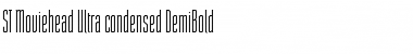 ST Moviehead Ultra-condensed DemiBold Font
