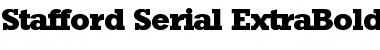 Stafford-Serial-ExtraBold Regular Font
