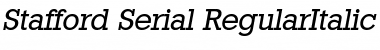 Stafford-Serial RegularItalic Font
