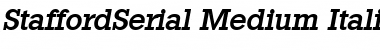 StaffordSerial-Medium Italic Font