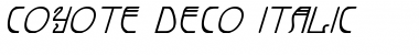 Download Coyote Deco Italic Font