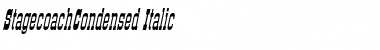 StagecoachCondensed Italic Font