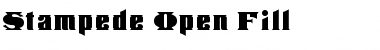 Stampede Open Fill Regular Font