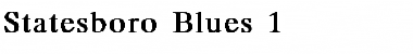 Download Statesboro Blues 1 Font