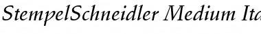 StempelSchneidler-Medium MediumItalic