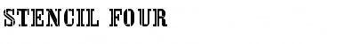 Stencil Four Regular Font