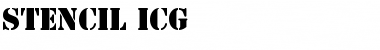 Stencil ICG Regular Font