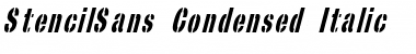 StencilSans Condensed Italic