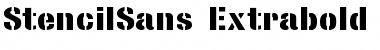 StencilSans Extrabold Regular Font