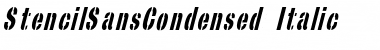 StencilSansCondensed Italic