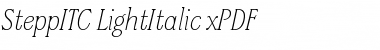 Download SteppITC-LightItalic xPDF Font