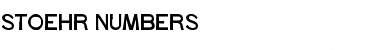 stoehr_numbers Regular Font