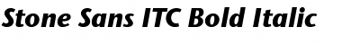 Stone Sans ITC Medium Bold Italic