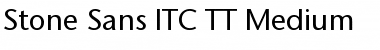 Stone Sans ITC TT Font