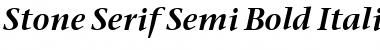 Stone Serif Semi Bold Italic