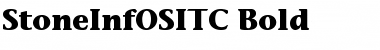 StoneInfOSITC Bold Font