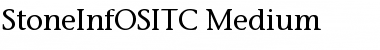 StoneInfOSITC Medium Font