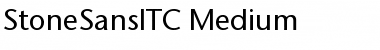 StoneSansITC Medium Font