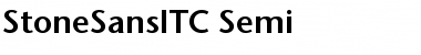 StoneSansITC Regular Font