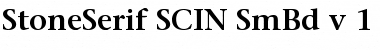Download StoneSerif SCIN SmBd v.1 Font