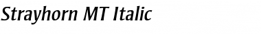 Strayhorn MT Italic Font