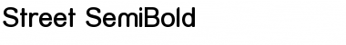 Street  SemiBold Regular Font