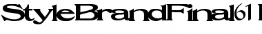 StyleBrandFinal61 Bold Font