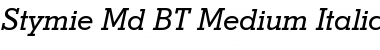 Stymie Md BT Medium Italic