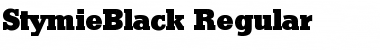StymieBlack Regular Font