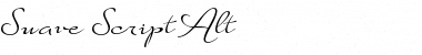 Suave Script Alt Regular Font