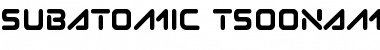 Subatomic Tsoonami Regular Font