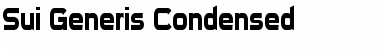Sui Generis Condensed Regular Font