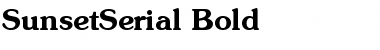 Download SunsetSerial Font