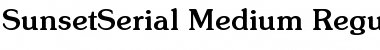 SunsetSerial-Medium Regular Font