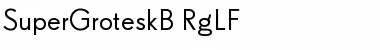 SuperGroteskB Regular Font