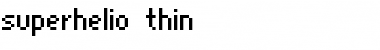 superhelio _thin Font
