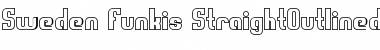 Sweden Funkis StraightOutlined Regular Font