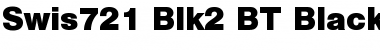 Swis721 Blk2 BT Black Font