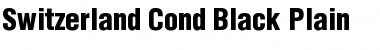 Switzerland Cond Black Plain Font