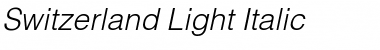 Switzerland Light Italic