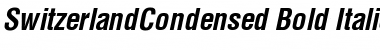 SwitzerlandCondensed Bold Italic